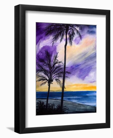 Tropic Nights I-Linda Baliko-Framed Art Print