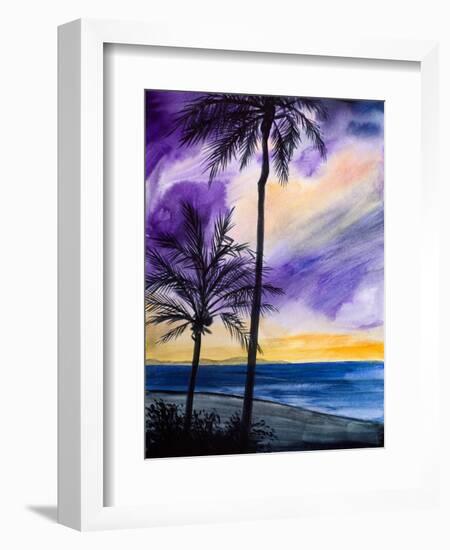 Tropic Nights I-Linda Baliko-Framed Art Print