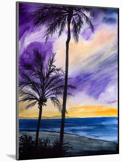 Tropic Nights I-Linda Baliko-Mounted Art Print