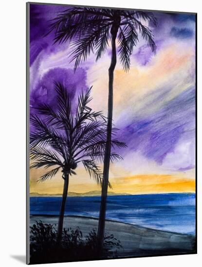 Tropic Nights I-Linda Baliko-Mounted Art Print