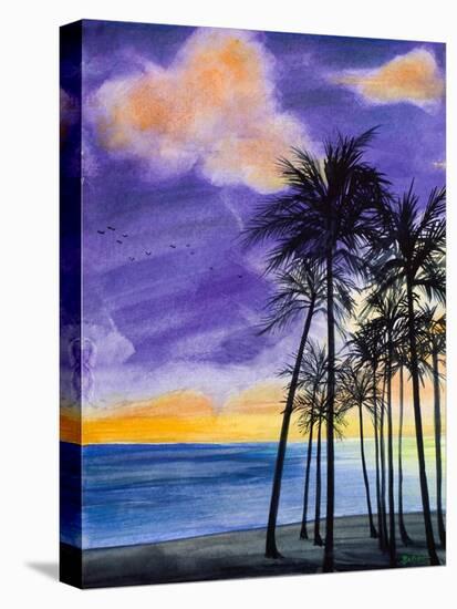 Tropic Nights II-Linda Baliko-Stretched Canvas