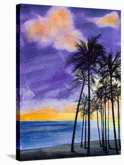 Tropic Nights II-Linda Baliko-Stretched Canvas