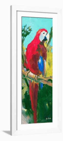 Tropic Parrots II-Jane Slivka-Framed Premium Giclee Print