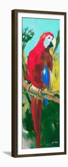 Tropic Parrots II-Jane Slivka-Framed Premium Giclee Print