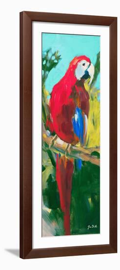 Tropic Parrots II-Jane Slivka-Framed Premium Giclee Print