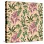 Tropic Toile Blush-Bill Jackson-Stretched Canvas