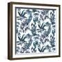 Tropic Toile Marine-Bill Jackson-Framed Giclee Print