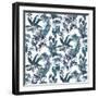 Tropic Toile Marine-Bill Jackson-Framed Giclee Print