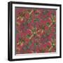 Tropic Toile Tomato-Bill Jackson-Framed Giclee Print