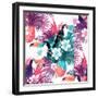 Tropical Abstract Vector. Seamless Illustration-James Thew-Framed Art Print