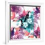 Tropical Abstract Vector. Seamless Illustration-James Thew-Framed Art Print