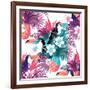 Tropical Abstract Vector. Seamless Illustration-James Thew-Framed Art Print