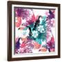 Tropical Abstract Vector. Seamless Illustration-James Thew-Framed Art Print