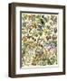 Tropical and Exotic Flowers, Including Orchid, Anthurium, Gloxinia, Trillium-null-Framed Premium Giclee Print