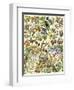 Tropical and Exotic Flowers, Including Orchid, Anthurium, Gloxinia, Trillium-null-Framed Giclee Print