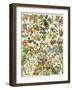 Tropical and Exotic Flowers, Including Orchid, Anthurium, Gloxinia, Trillium-null-Framed Giclee Print