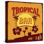 Tropical Bar Poster-radubalint-Stretched Canvas