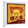 Tropical Bar Poster-radubalint-Framed Art Print