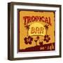 Tropical Bar Poster-radubalint-Framed Art Print