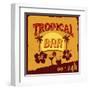 Tropical Bar Poster-radubalint-Framed Art Print