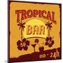 Tropical Bar Poster-radubalint-Mounted Art Print