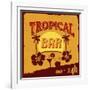 Tropical Bar Poster-radubalint-Framed Art Print