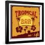 Tropical Bar Poster-radubalint-Framed Art Print