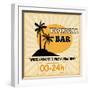 Tropical Bar Vintage Poster-radubalint-Framed Art Print