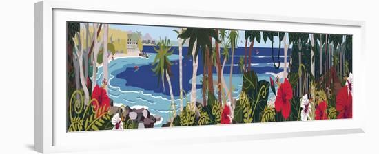 Tropical Bay-Cindy Wider-Framed Giclee Print