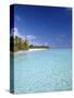 Tropical Beach and Lagoon, Maldives, Indian Ocean, Asia-Sakis Papadopoulos-Stretched Canvas