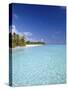 Tropical Beach and Lagoon, Maldives, Indian Ocean, Asia-Sakis Papadopoulos-Stretched Canvas