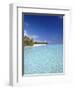 Tropical Beach and Lagoon, Maldives, Indian Ocean, Asia-Sakis Papadopoulos-Framed Photographic Print