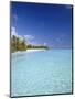 Tropical Beach and Lagoon, Maldives, Indian Ocean, Asia-Sakis Papadopoulos-Mounted Photographic Print