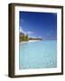 Tropical Beach and Lagoon, Maldives, Indian Ocean, Asia-Sakis Papadopoulos-Framed Photographic Print