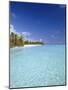 Tropical Beach and Lagoon, Maldives, Indian Ocean, Asia-Sakis Papadopoulos-Mounted Photographic Print