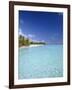 Tropical Beach and Lagoon, Maldives, Indian Ocean, Asia-Sakis Papadopoulos-Framed Photographic Print