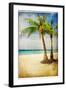 Tropical Beach - Artwork In Painting Style-Maugli-l-Framed Art Print