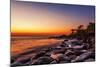 Tropical Beach At Beautiful Sunset. Nature Background-dmitry kushch-Mounted Photographic Print