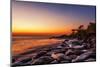 Tropical Beach At Beautiful Sunset. Nature Background-dmitry kushch-Mounted Photographic Print