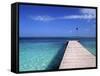 Tropical Beach at Maldives, Indian Ocean-Jon Arnold-Framed Stretched Canvas