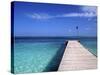 Tropical Beach at Maldives, Indian Ocean-Jon Arnold-Stretched Canvas