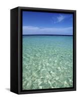 Tropical Beach at Maldives, Indian Ocean-Jon Arnold-Framed Stretched Canvas