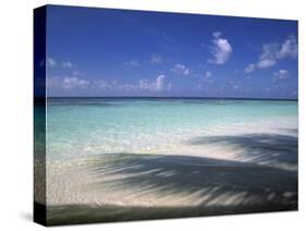 Tropical Beach at Maldives, Indian Ocean-Jon Arnold-Stretched Canvas