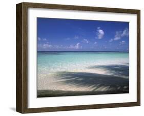 Tropical Beach at Maldives, Indian Ocean-Jon Arnold-Framed Photographic Print