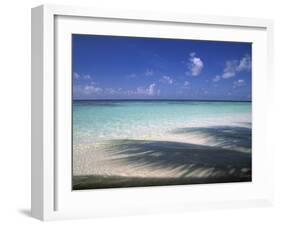 Tropical Beach at Maldives, Indian Ocean-Jon Arnold-Framed Photographic Print