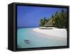 Tropical Beach at Maldives-Jon Arnold-Framed Stretched Canvas