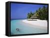 Tropical Beach at Maldives-Jon Arnold-Framed Stretched Canvas