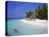 Tropical Beach at Maldives-Jon Arnold-Stretched Canvas