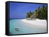 Tropical Beach at Maldives-Jon Arnold-Framed Stretched Canvas