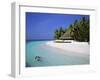 Tropical Beach at Maldives-Jon Arnold-Framed Photographic Print